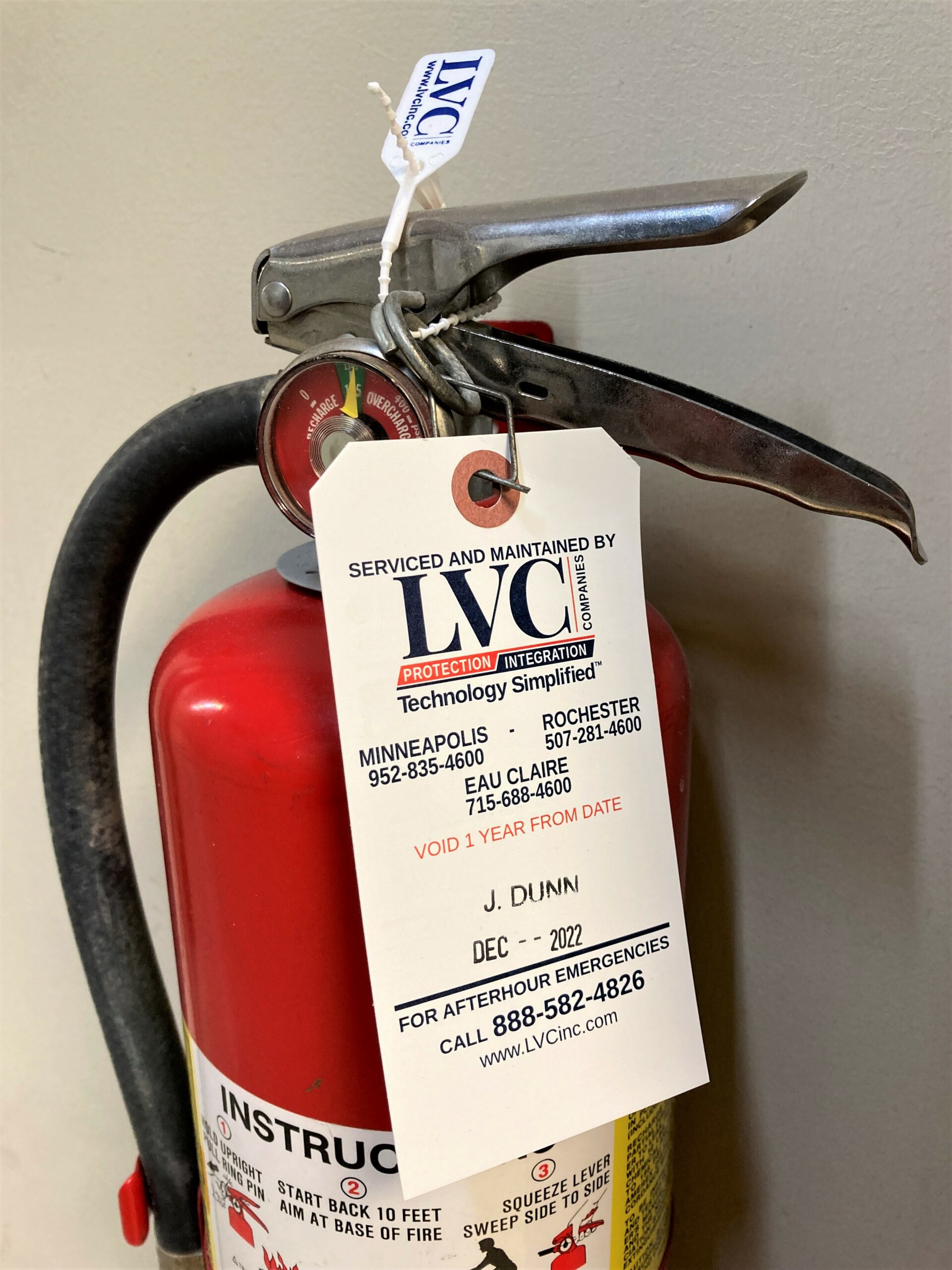 Importance Of Portable Fire Extinguisher Maintenance - LVC Inc